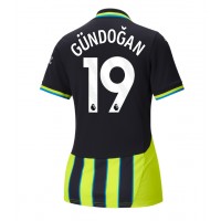 Camisa de Futebol Manchester City Ilkay Gundogan #19 Equipamento Secundário Mulheres 2024-25 Manga Curta